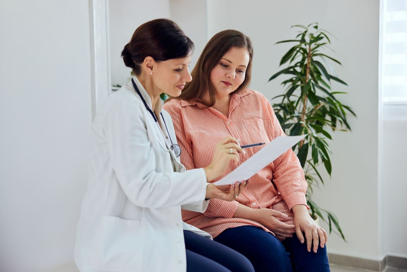 Woman discussing her sexual health with Medivive provider in Pensacola.