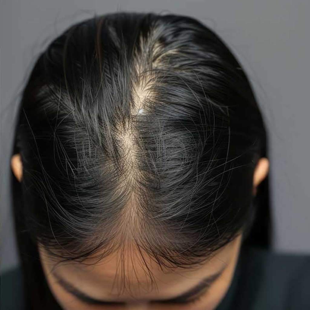 Patient undergoing PRP Therapy for hair loss at Medivive Pensacola.